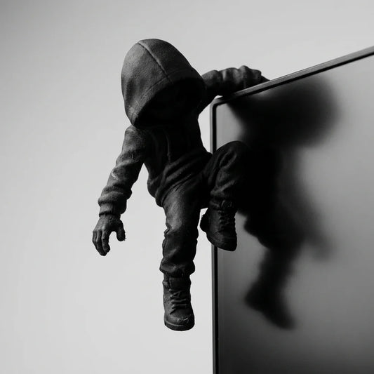 Hooded Climber Monitor Figurine