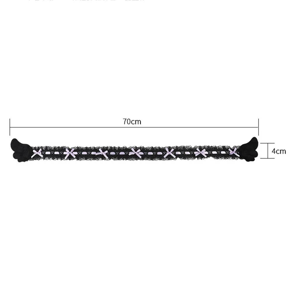 Lace Bow Monitor Frame Decor