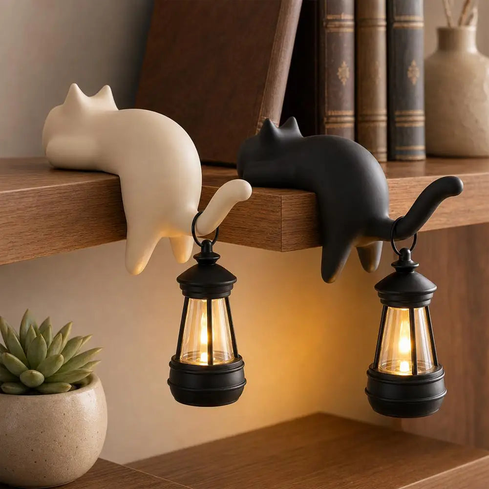 Cat Shelf Edge Hanging Night Light