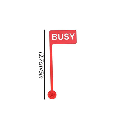 Monitor Busy Flag Desk Sign