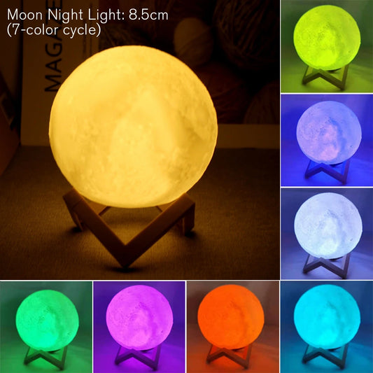 Battery Moon Lamp Night Light