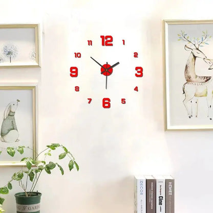 Frameless DIY Silent Wall Clock