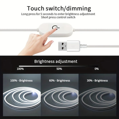 USB Neon LED Strip with Touch Dimmer