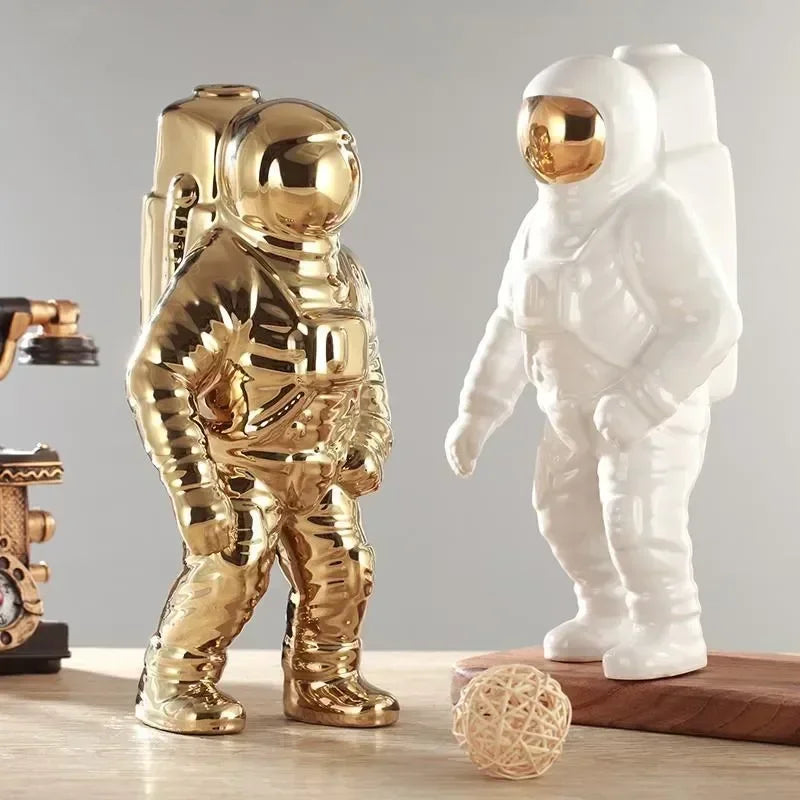 Ceramic Astronaut Sculpture 30cm