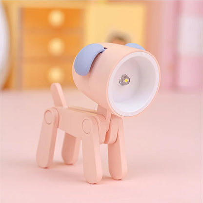 Folding Dog and Deer Mini Desk Lamp