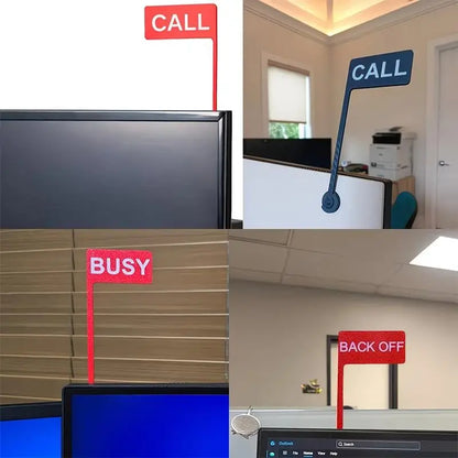 Monitor Busy Flag Desk Sign