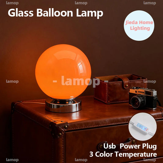 Murano Style Glass Desk Lamp