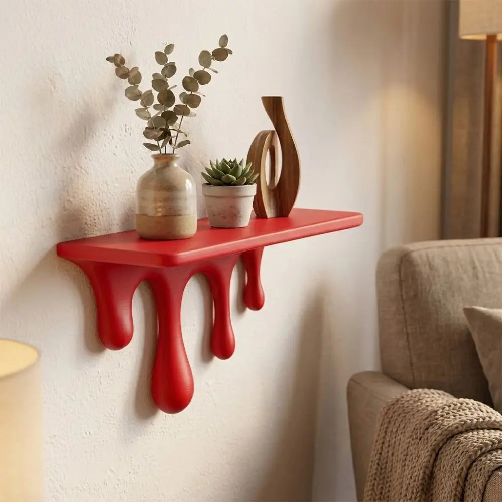 Melting Drip Floating Wall Shelf