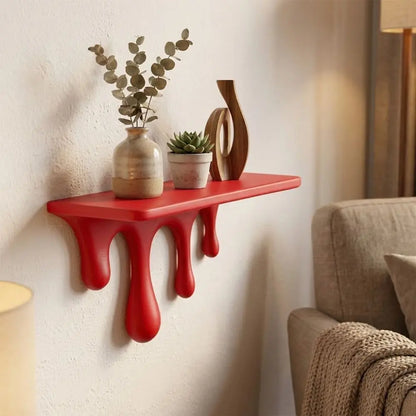 Melting Drip Floating Wall Shelf