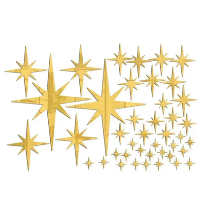 Acrylic Star Mirror Wall Stickers