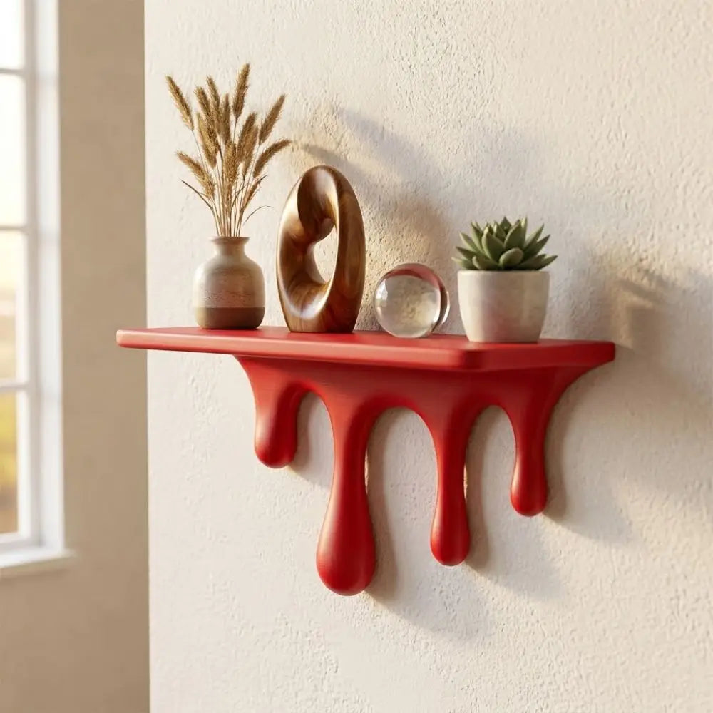 Melting Drip Floating Wall Shelf