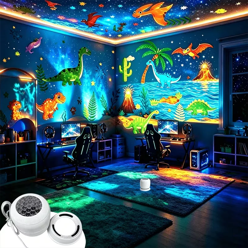 Dinosaur Forest Rotating Projection Light
