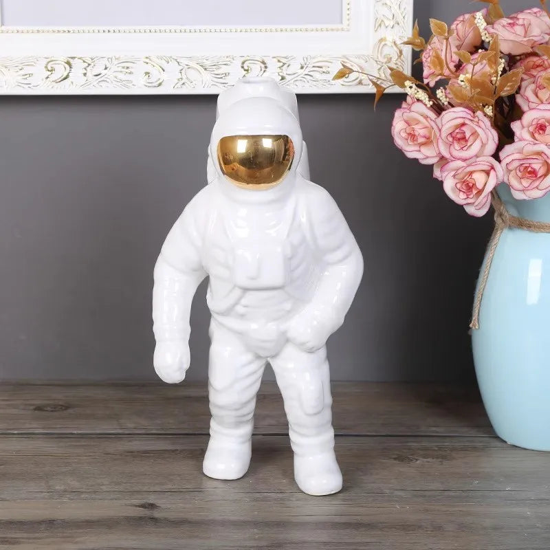 Ceramic Astronaut Sculpture 30cm